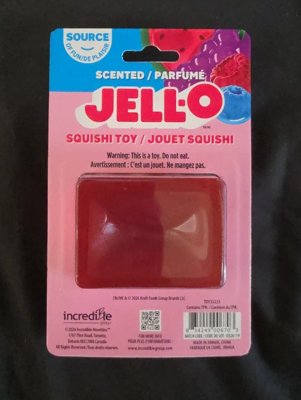 Jello Scented Squishi Toy - Red